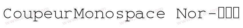 CoupeurMonospace Nor字体转换